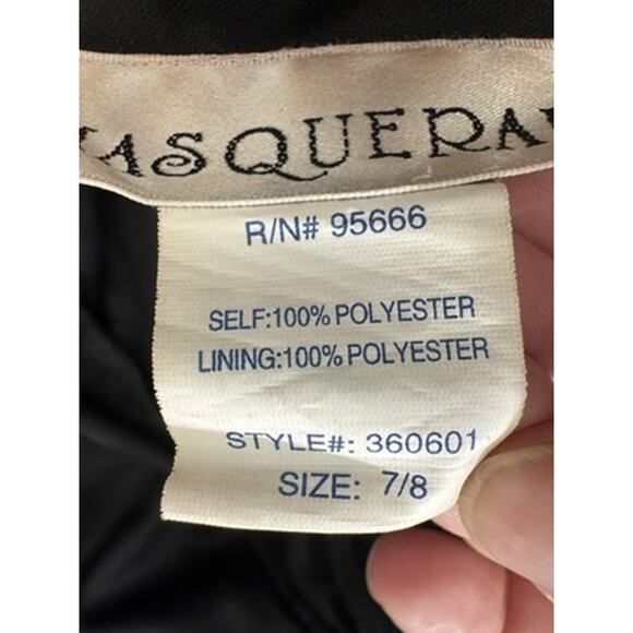 "MASQUERADE" Vintage Babydoll Sheer Asymmetrical Fairy Whimsy SZ 7/8 Hoco Dress - Picture 10 of 12